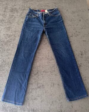 Vintage Levis 517 Womens Bootcut Jeans Size 11 JR Short Blue Denim Stretch Y2K